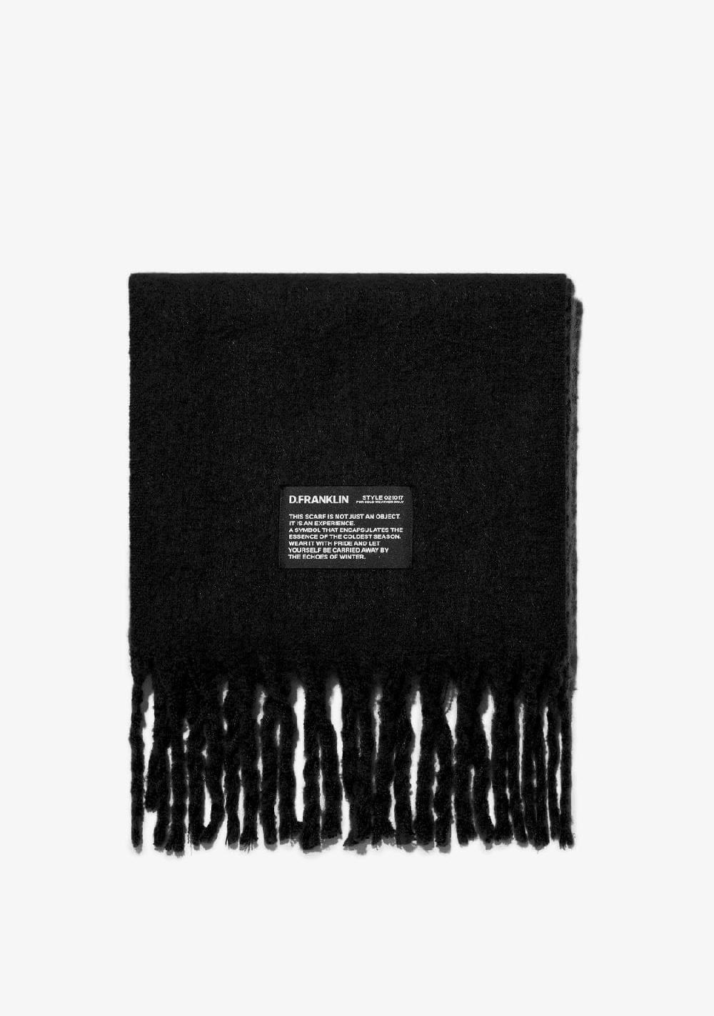 D.franklin Nordic Basic Scarf Black