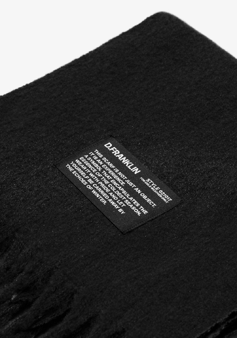 D.franklin Nordic Basic Scarf Black