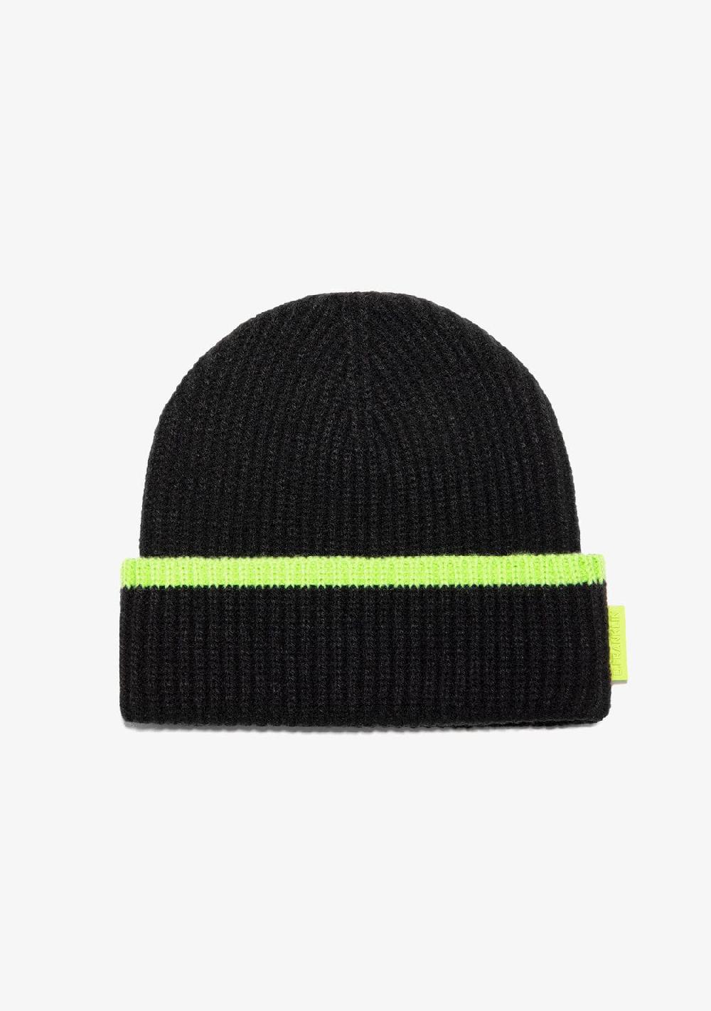 D.franklin Nordic Bomb Hi Top Beanie Heather Black