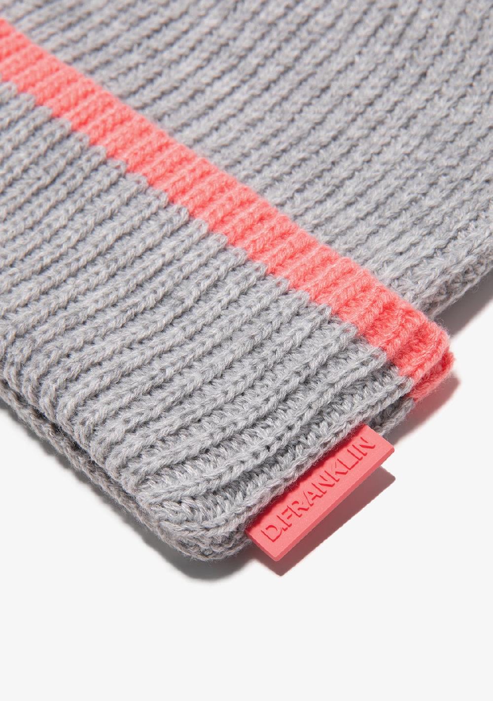 D.franklin Nordic Bomb Hi Top Beanie Heather Grey