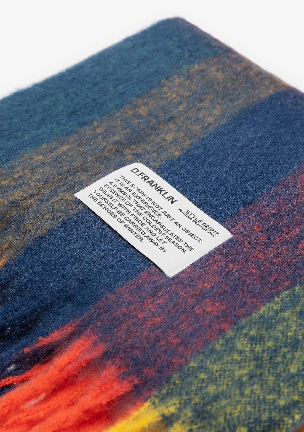 D.franklin Nordic Bomb Plaid Scarf Yellow / Multi