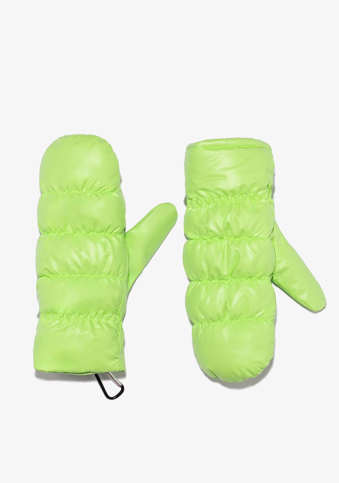 D.franklin Nordic Bomb Puffer Mittens Green