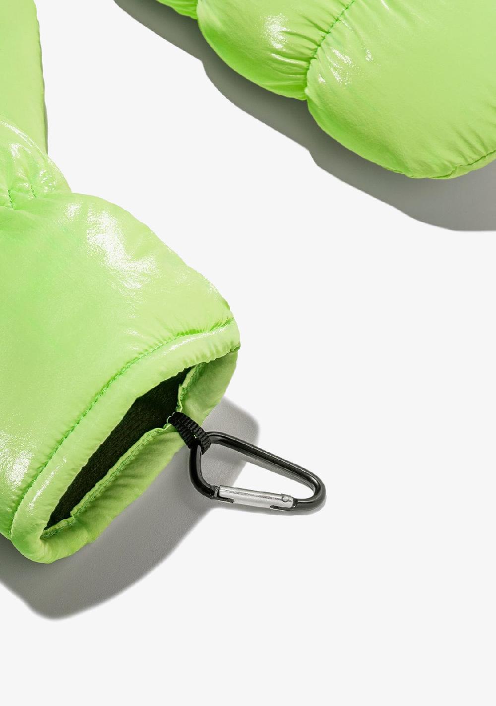 D.franklin Nordic Bomb Puffer Mittens Green