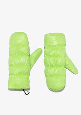 D.franklin Nordic Bomb Puffer Mittens Green