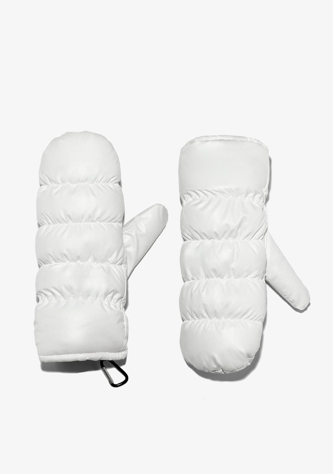 D.franklin Nordic Bomb Puffer Mittens White