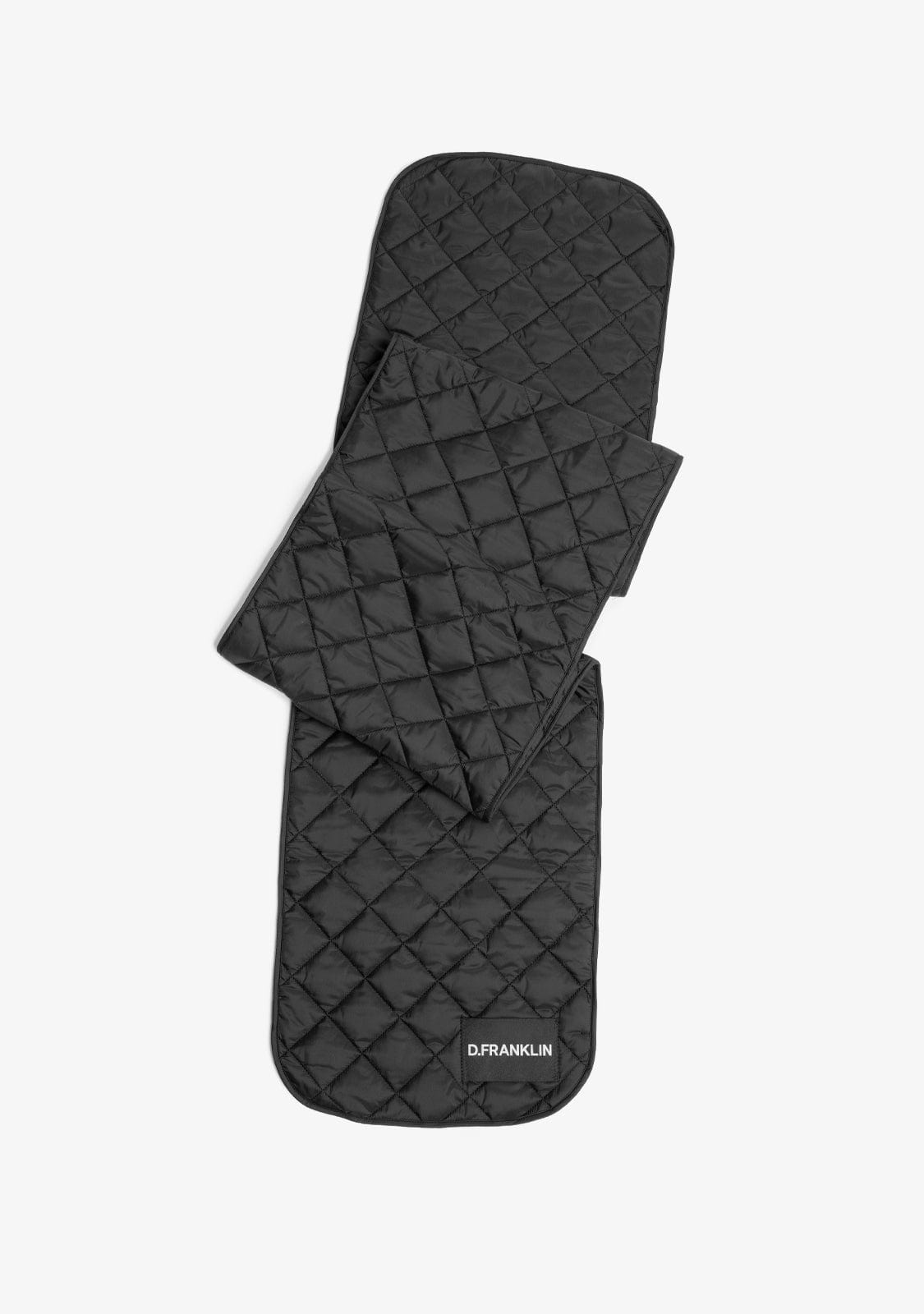 D.franklin Nordic Bomb Quilted Scarf Black