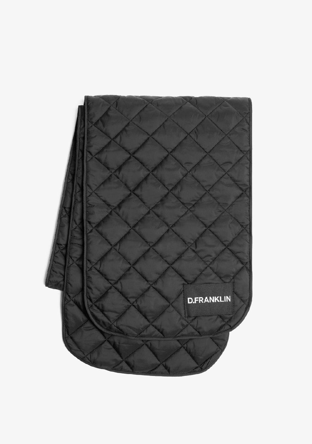D.franklin Nordic Bomb Quilted Scarf Black