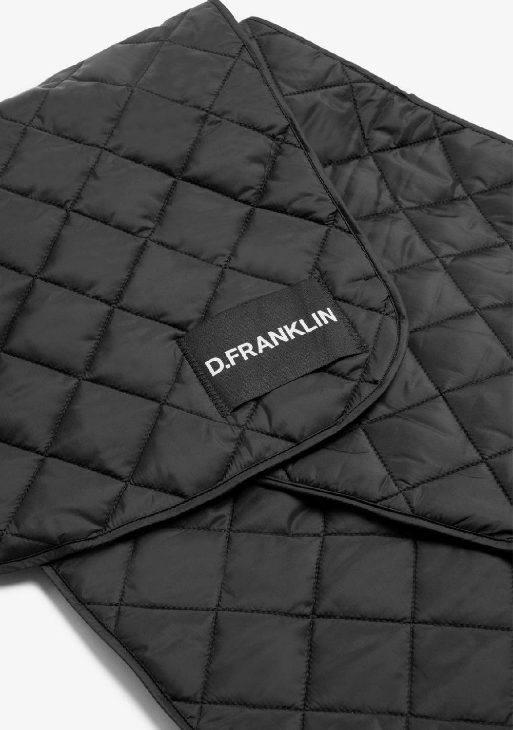 D.franklin Nordic Bomb Quilted Scarf Black