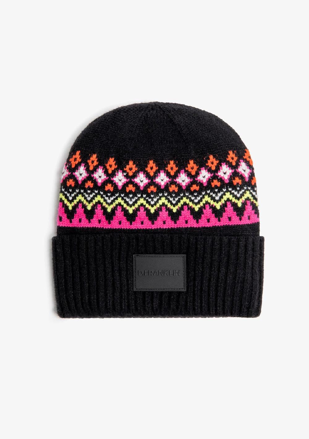 D.franklin Nordic TRK Fair Isle Beanie Charcoal