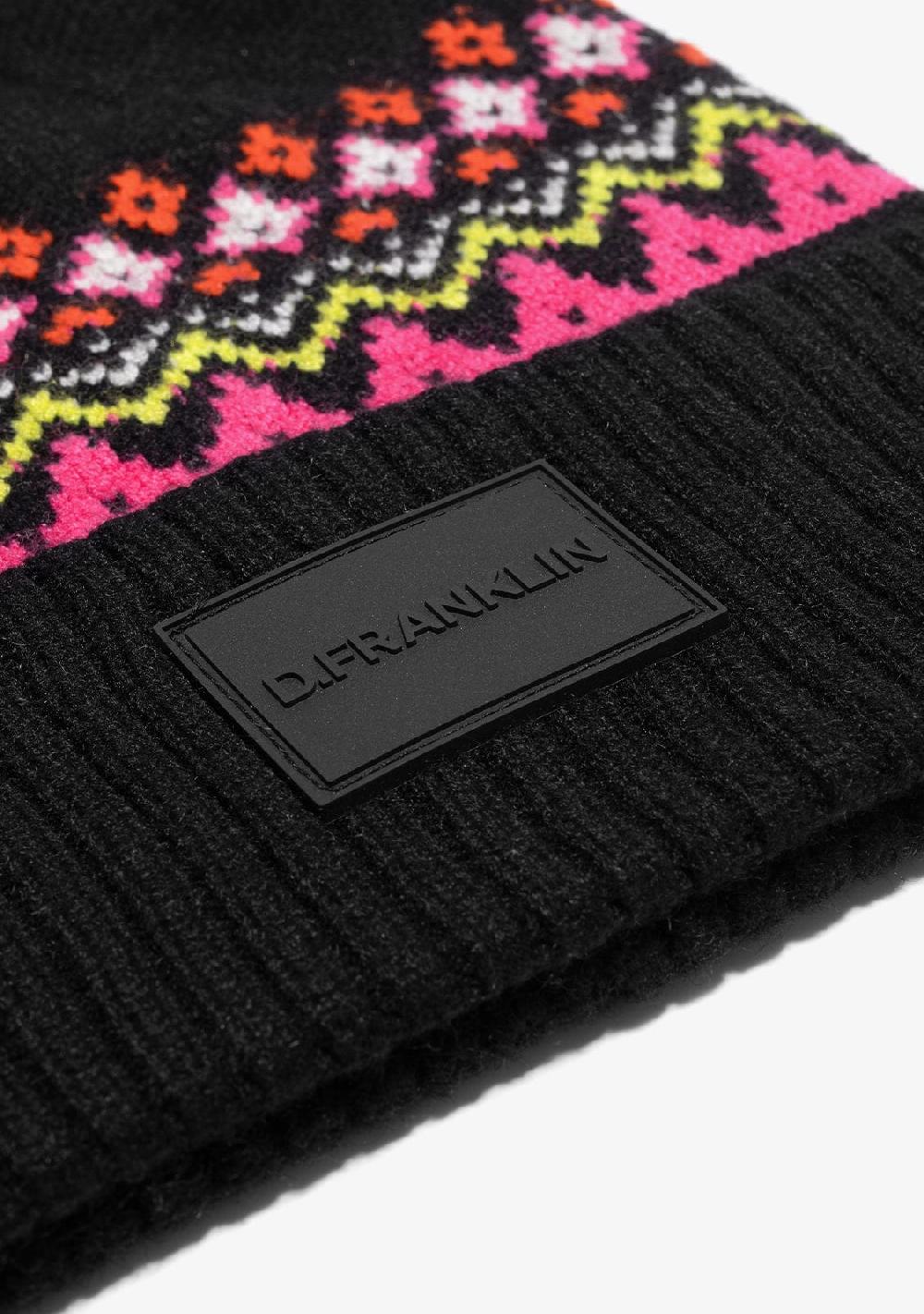 D.franklin Nordic TRK Fair Isle Beanie Charcoal
