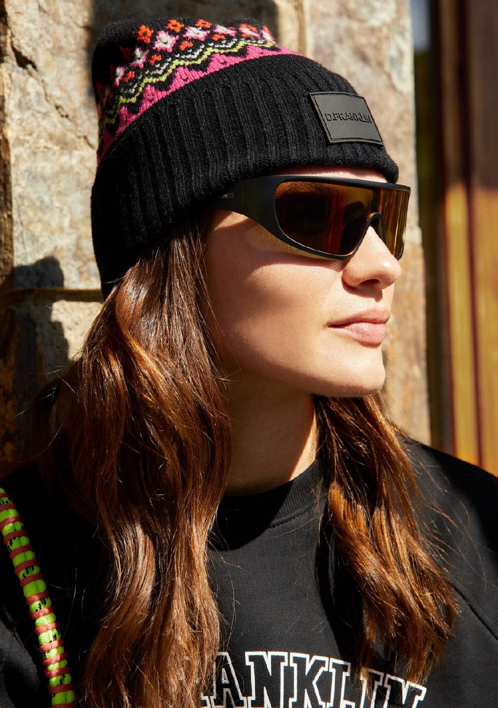 D.franklin Nordic TRK Fair Isle Beanie Charcoal