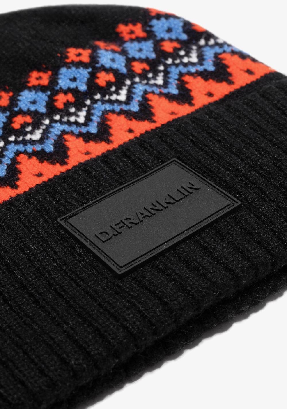 D.franklin Nordic TRK Fair Isle Beanie Navy