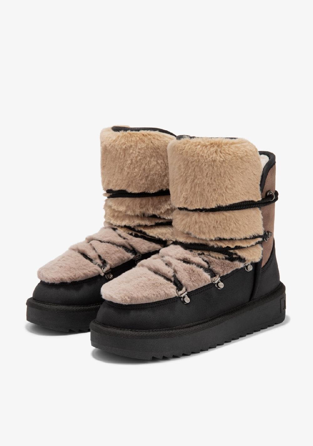 D.franklin Nordic Trk Fur Gradient Black