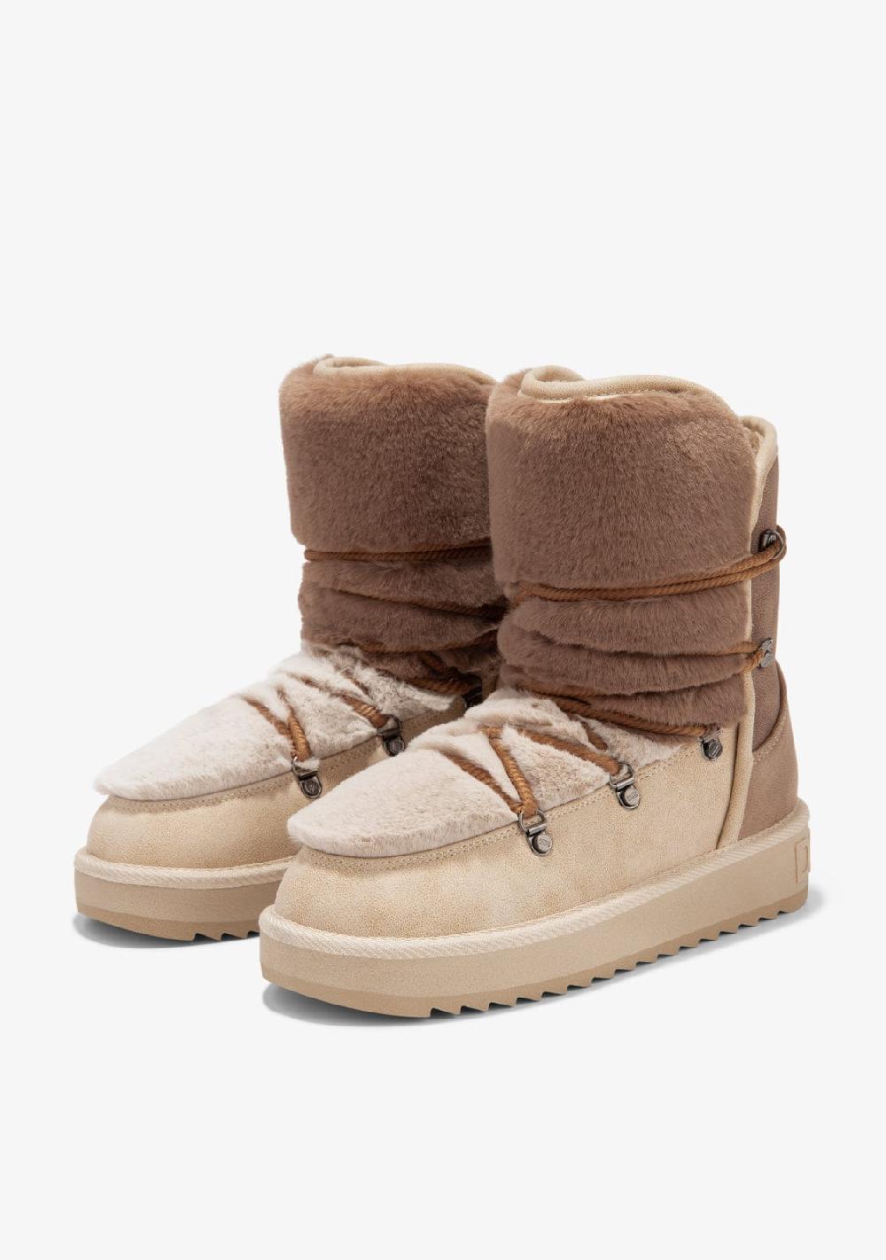 D.franklin Nordic Trk Fur Gradient Taupe