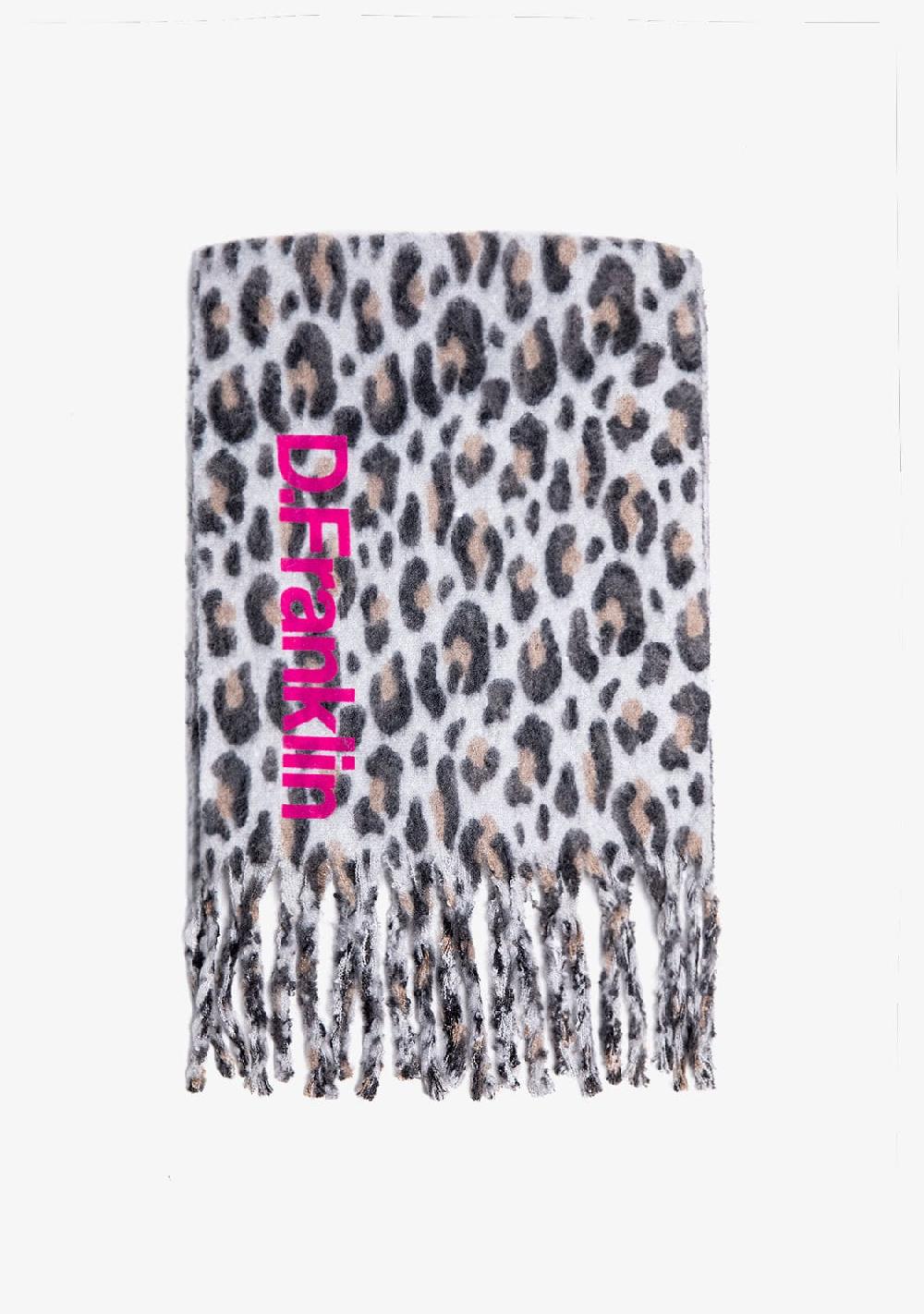 D.franklin Nordic TRK Leopard Scarf Grey