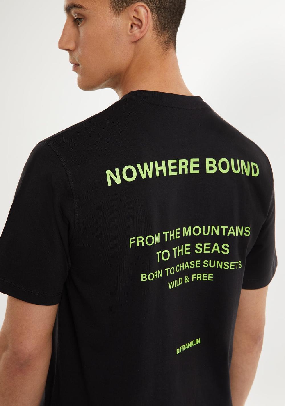 D.franklin Nowhere Bound T-Shirt Black / Lime