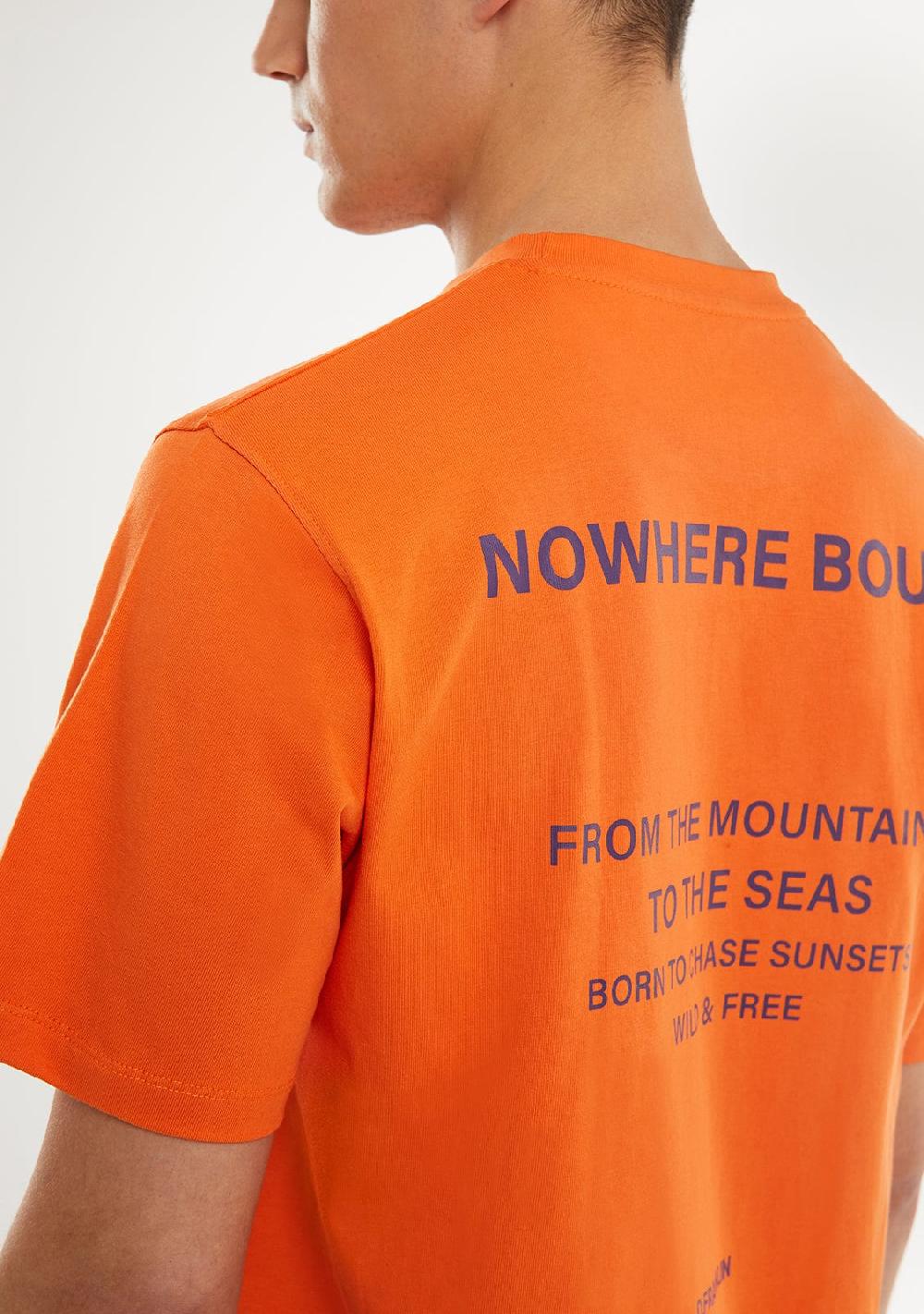 D.franklin Nowhere Bound T-Shirt Orange / Purple