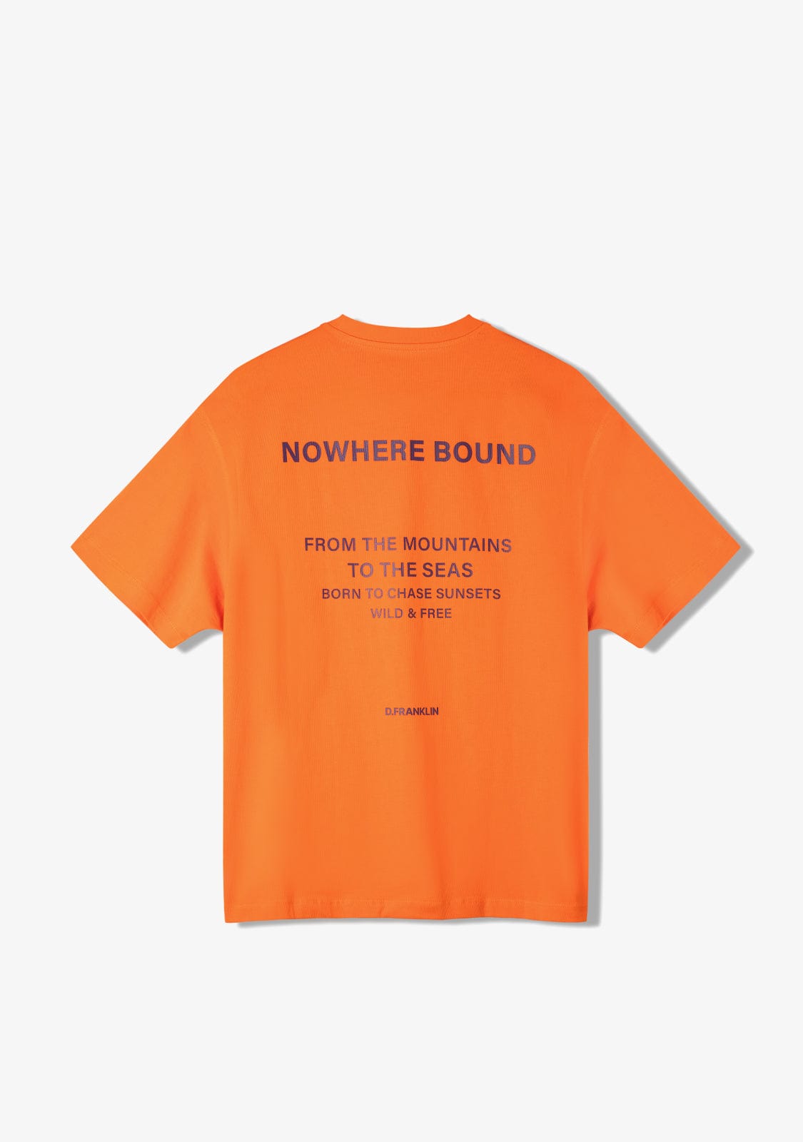 D.franklin Nowhere Bound T-Shirt Orange / Purple