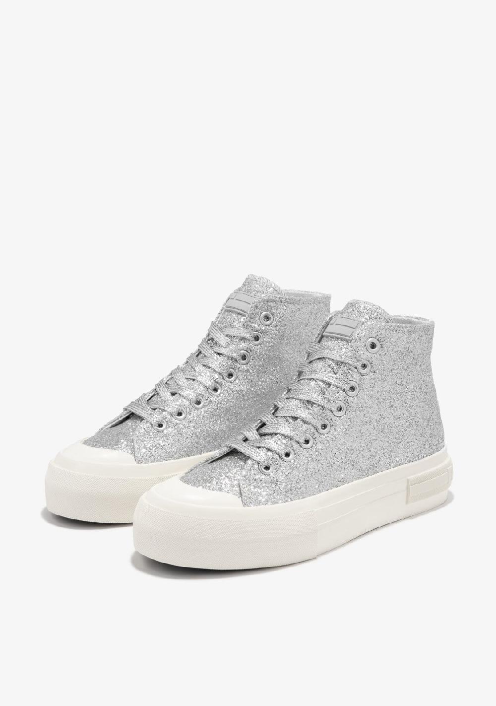 D.franklin One Way High Glitter Silver