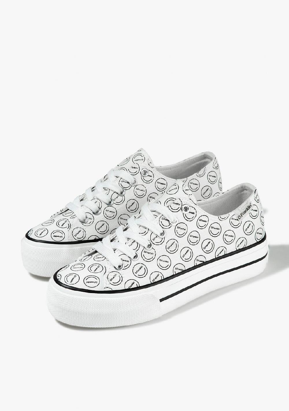 D.franklin One Way UV Smiley Pattern