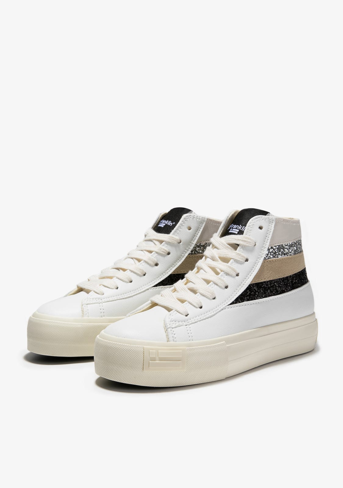 D.franklin One Way Vert Patch White Multi