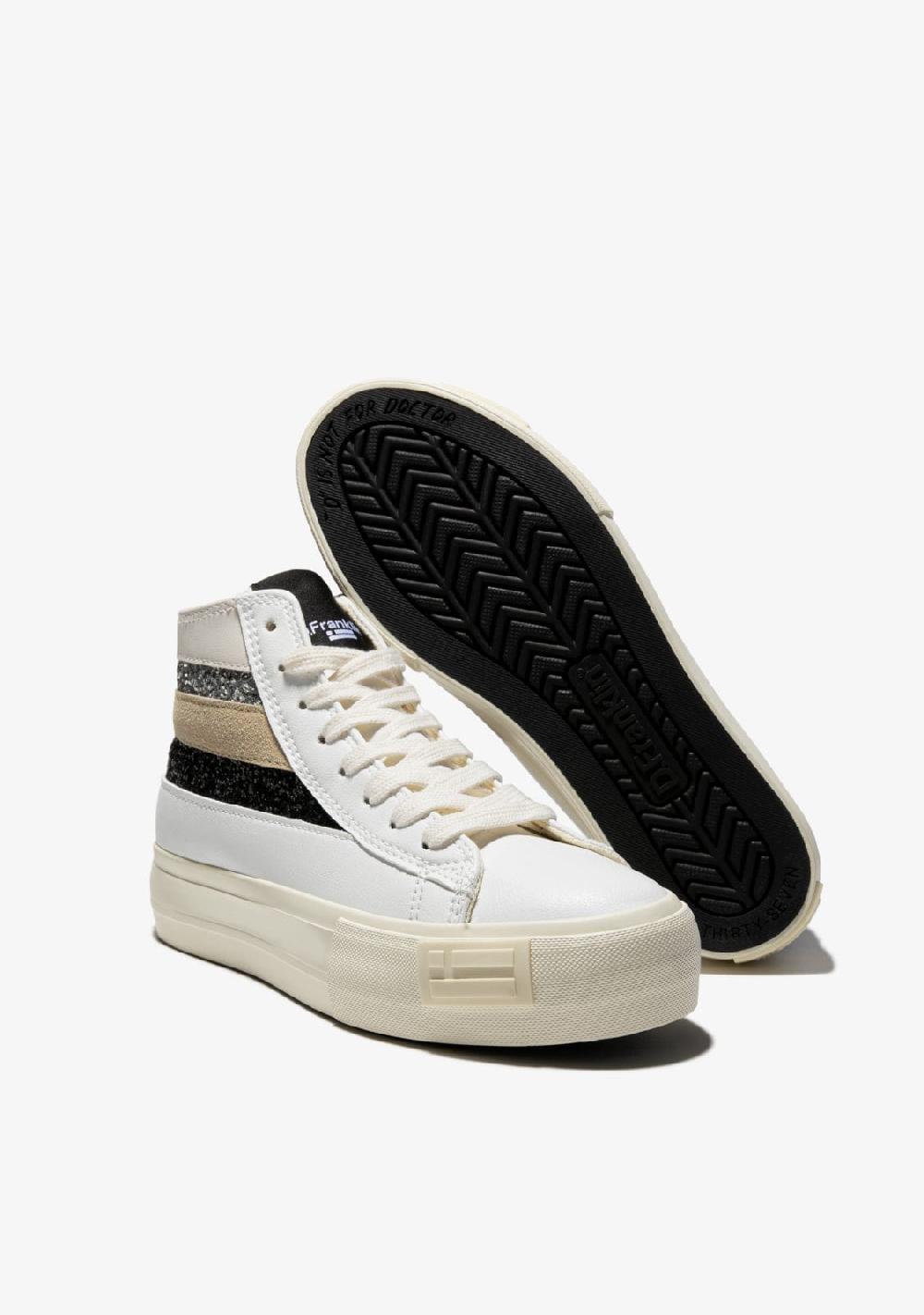 D.franklin One Way Vert Patch White Multi