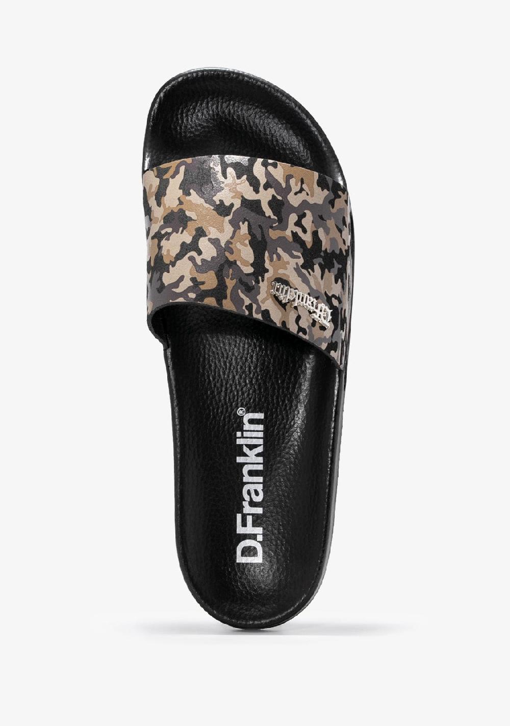 D.franklin Pala Slide Camo Brown