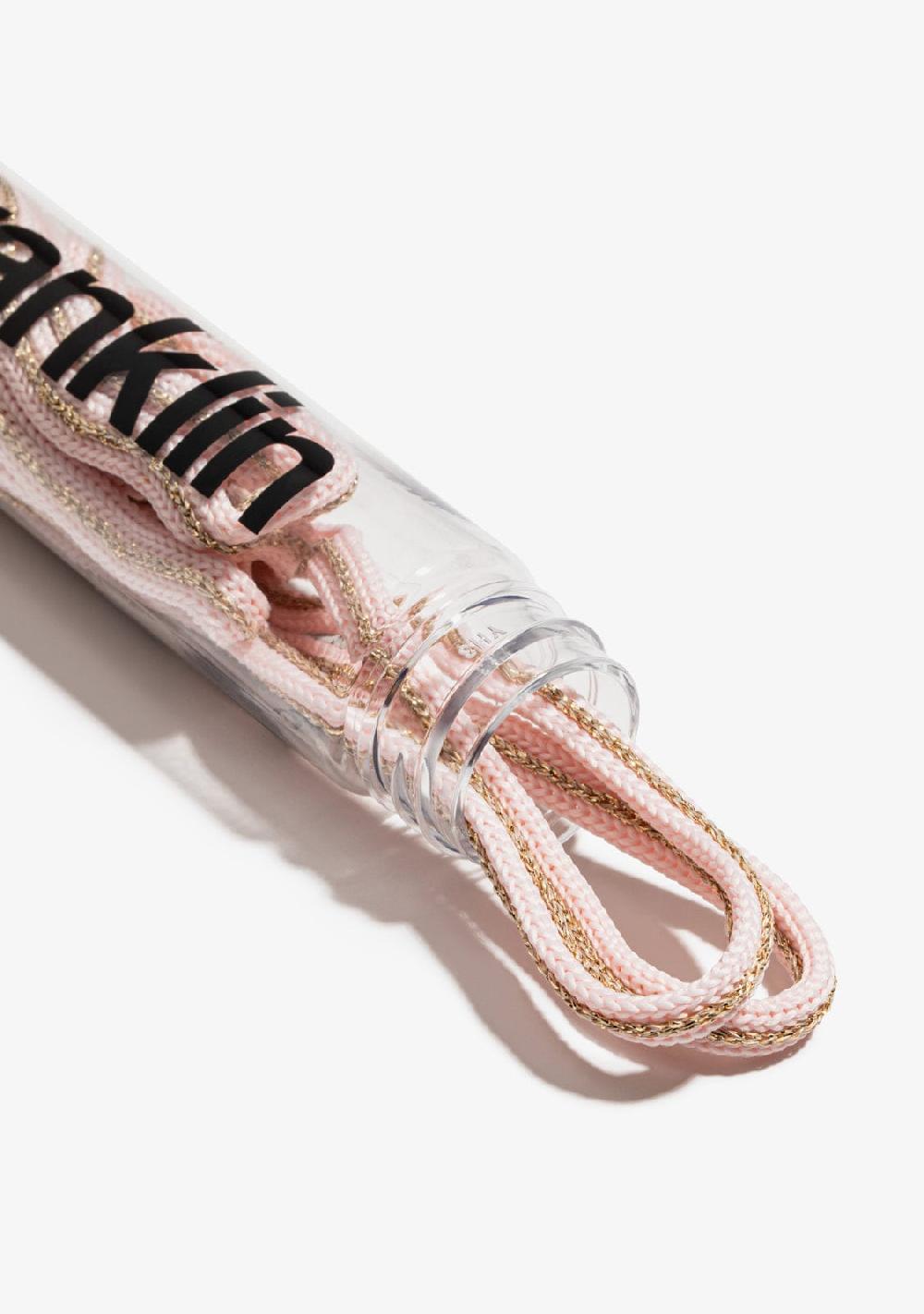 D.franklin Pink / Gold Metal Tip Shoelaces