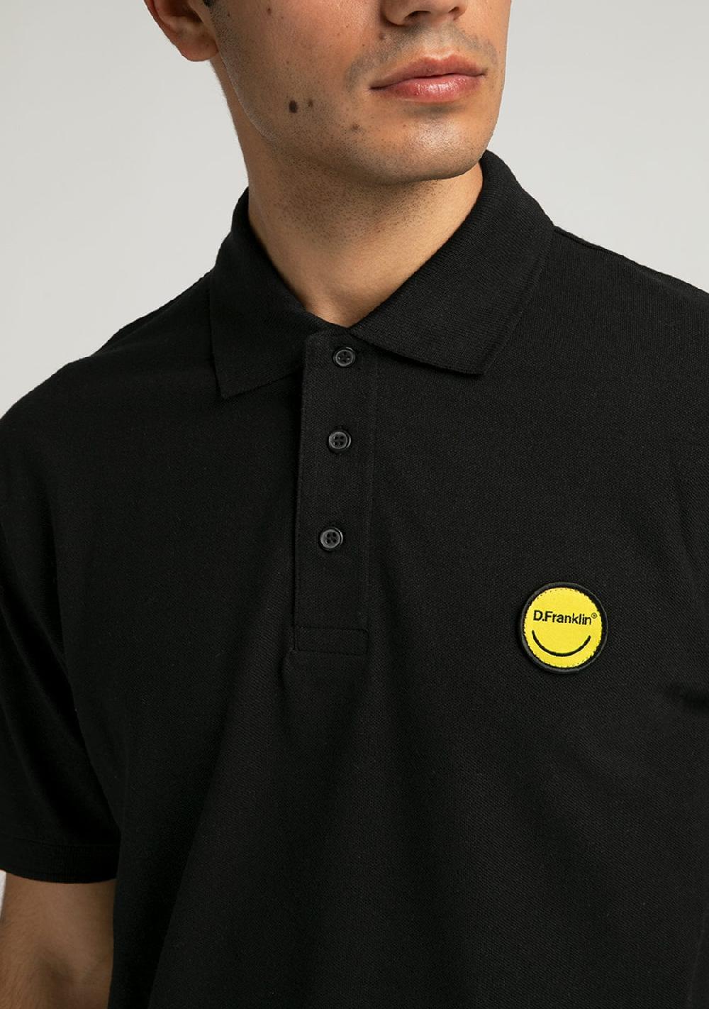 D.franklin Polo Smiley Black
