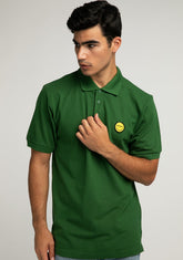 D.franklin Polo Smiley Bottle Green