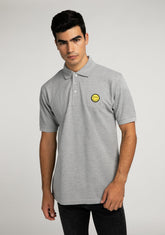 D.franklin Polo Smiley Heather Grey