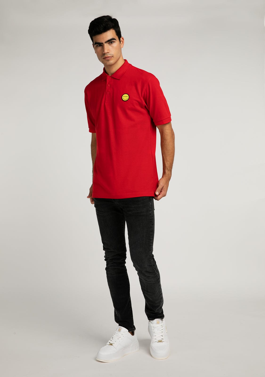 D.franklin Polo Smiley Red