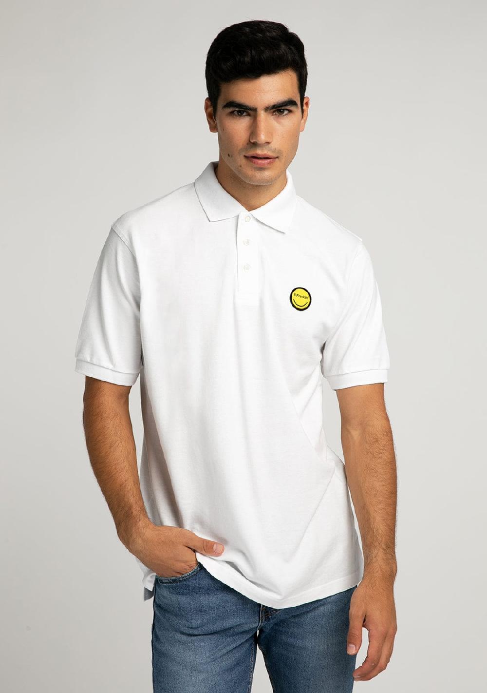 D.franklin Polo Smiley White