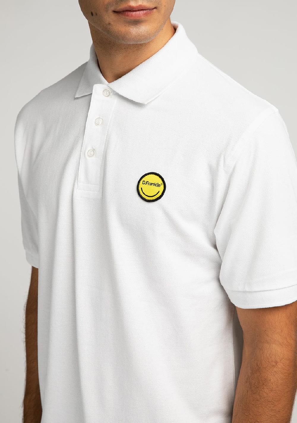 D.franklin Polo Smiley White