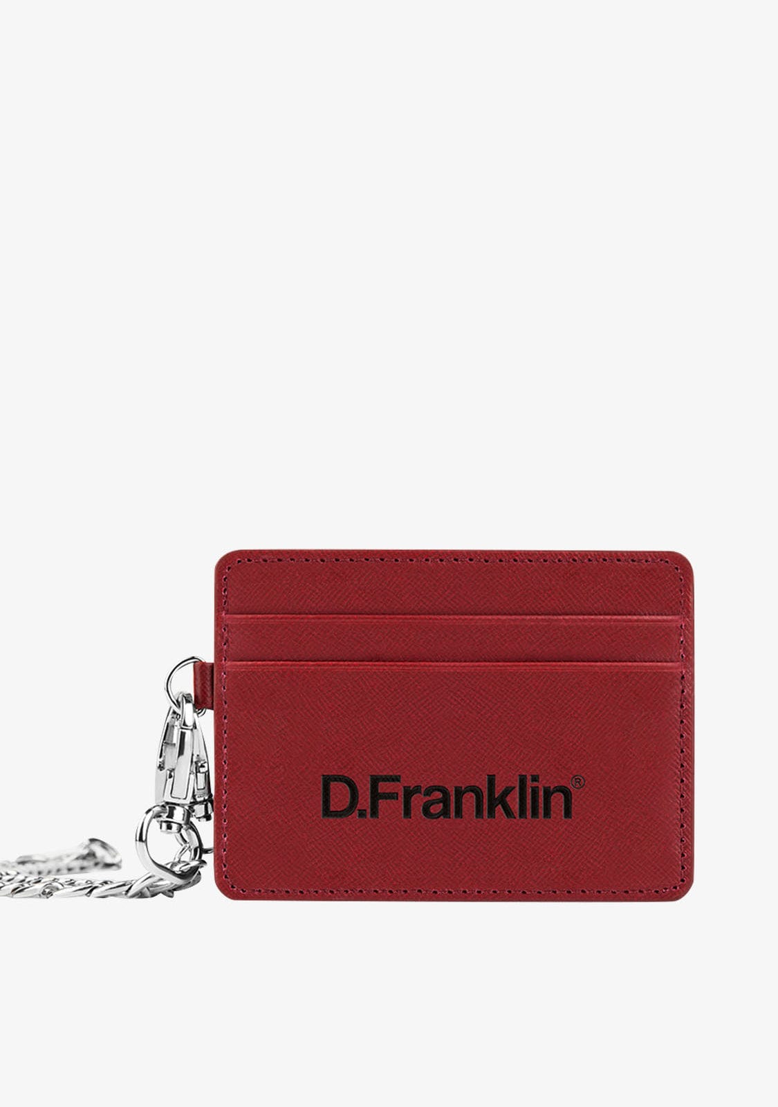 D.franklin Red Chain Cardholder
