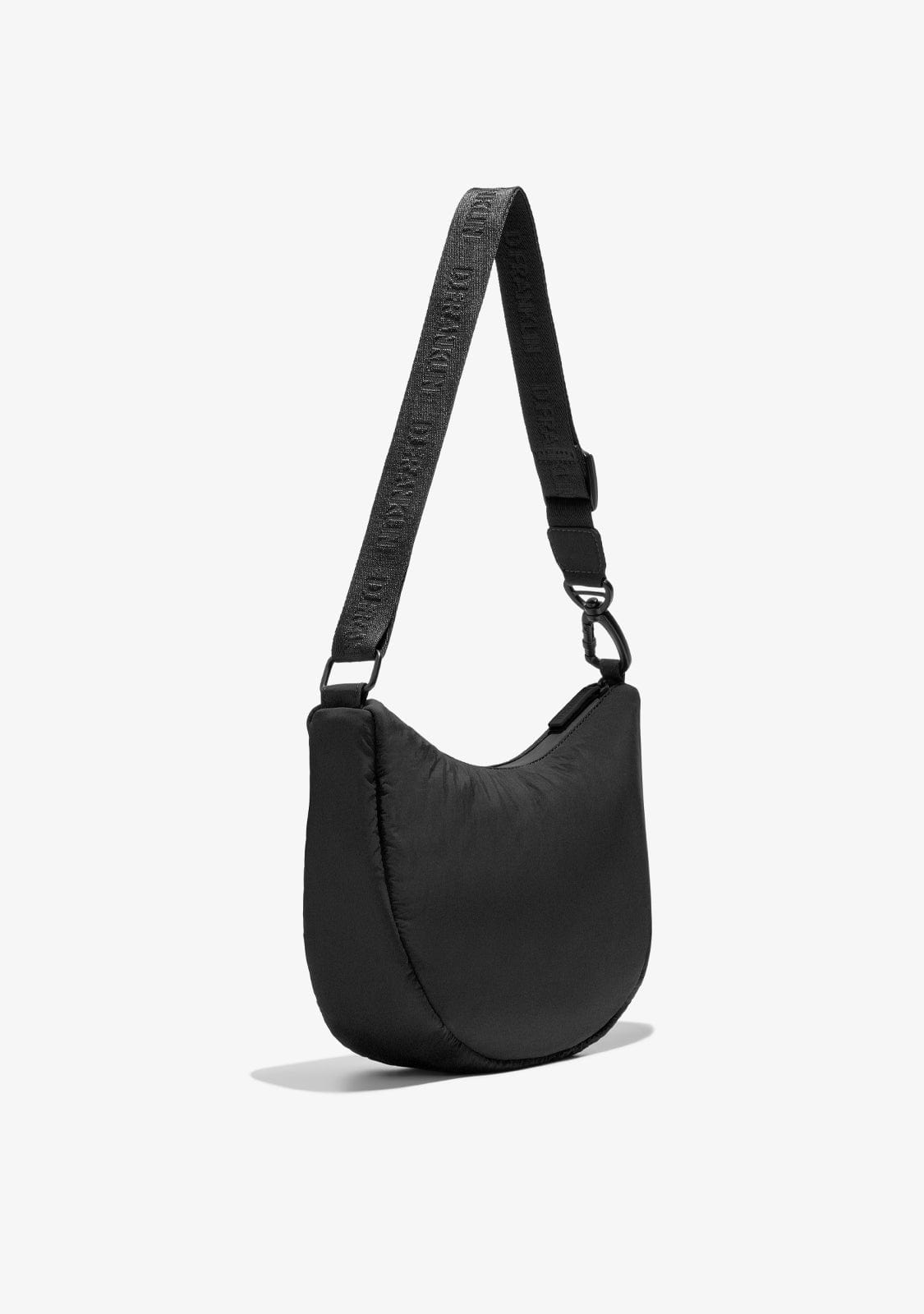 D.franklin Round Nylon Crossbody Bag Black