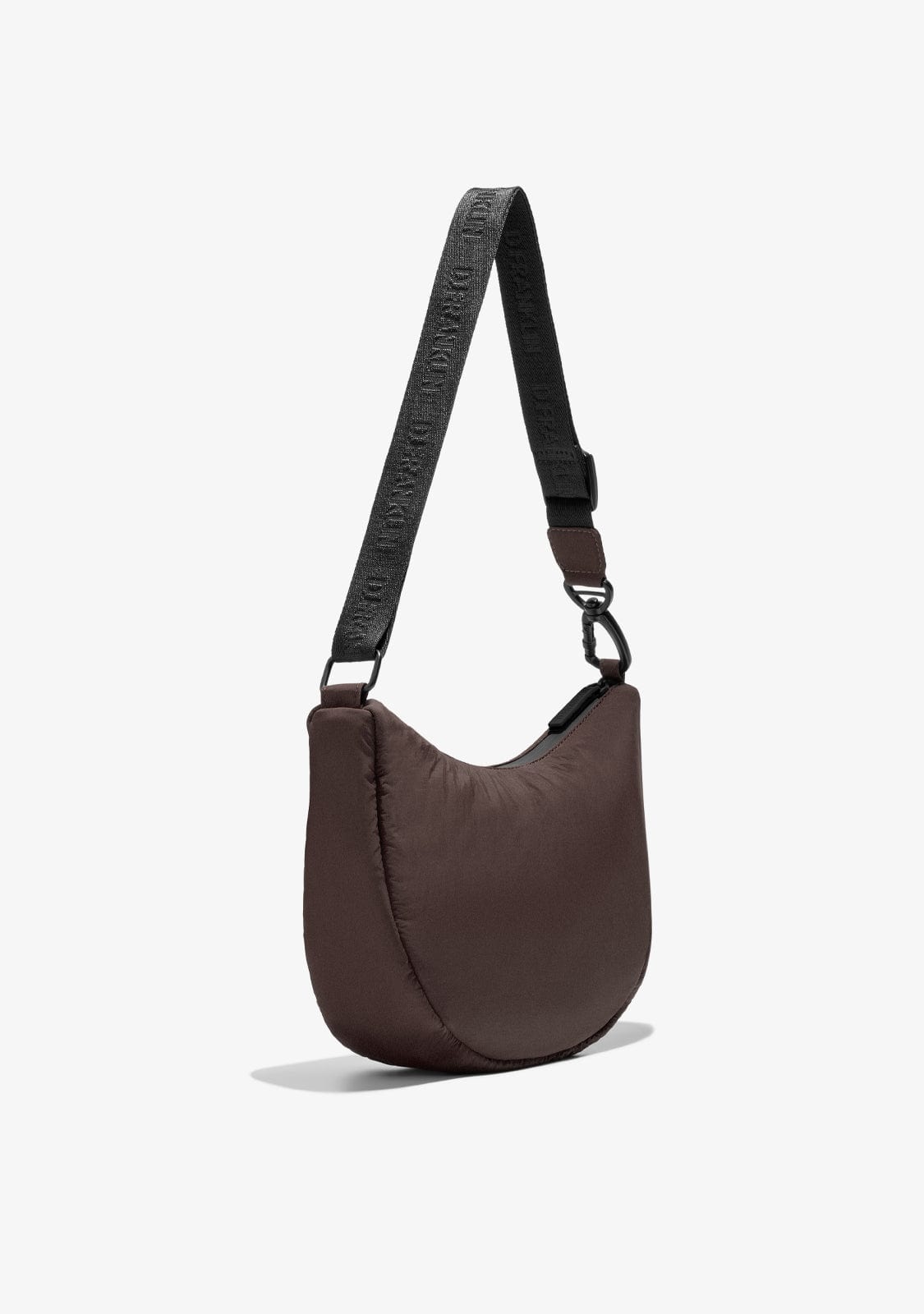D.franklin Round Nylon Crossbody Bag Brown