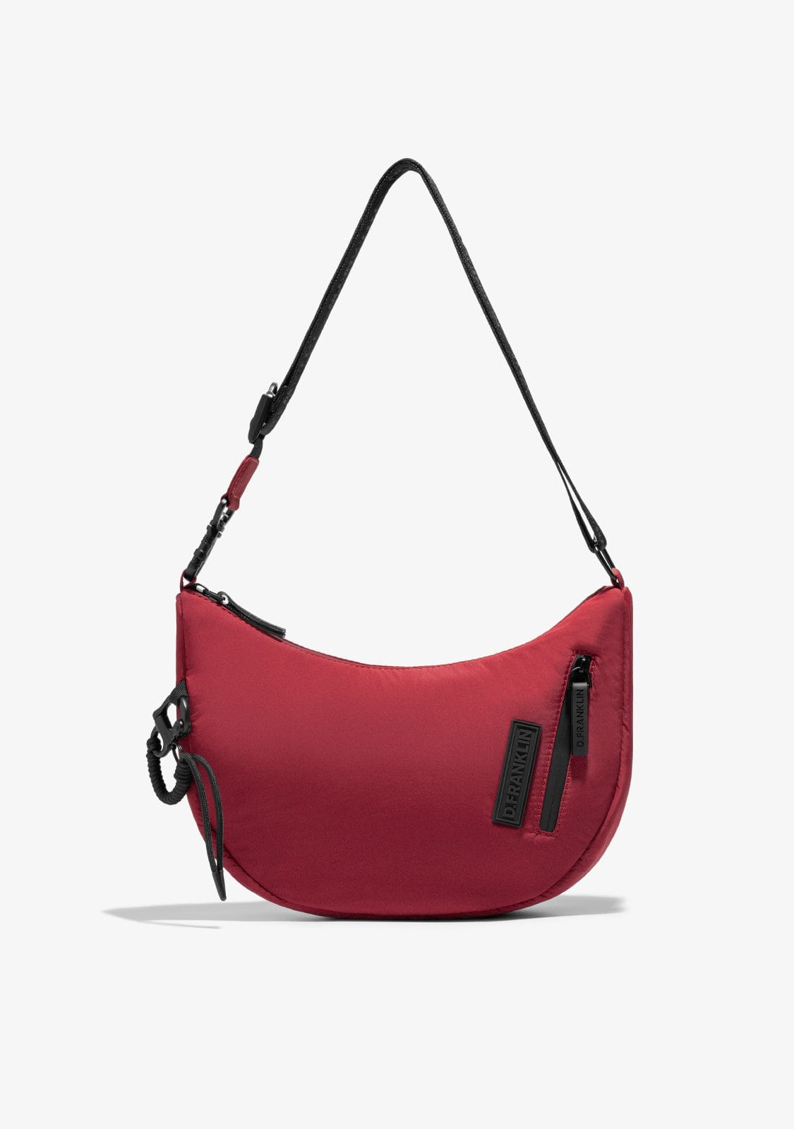 D.franklin Round Nylon Crossbody Bag Red