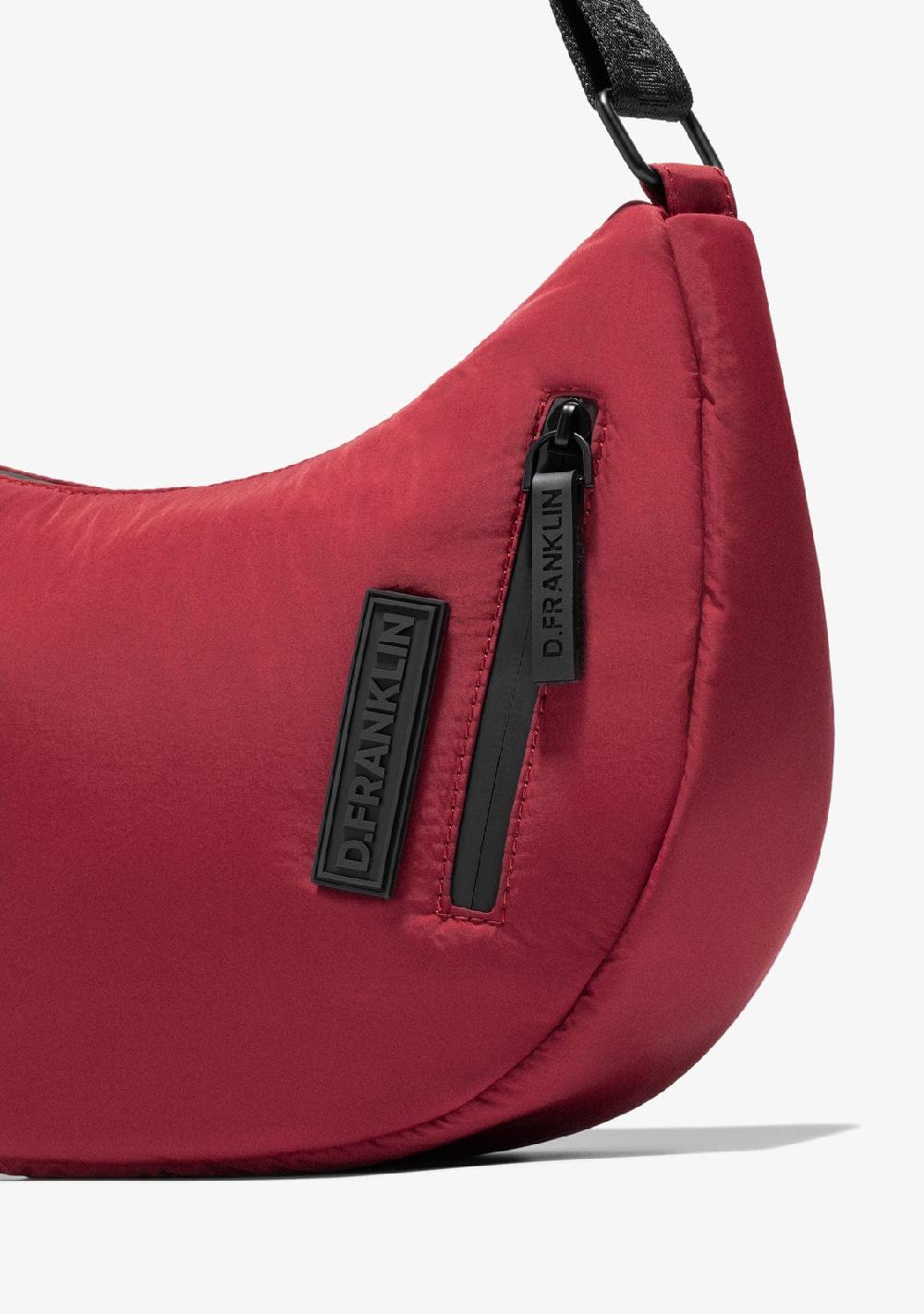D.franklin Round Nylon Crossbody Bag Red
