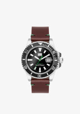 D.franklin Scuba Diving Brown Steel Black / Black