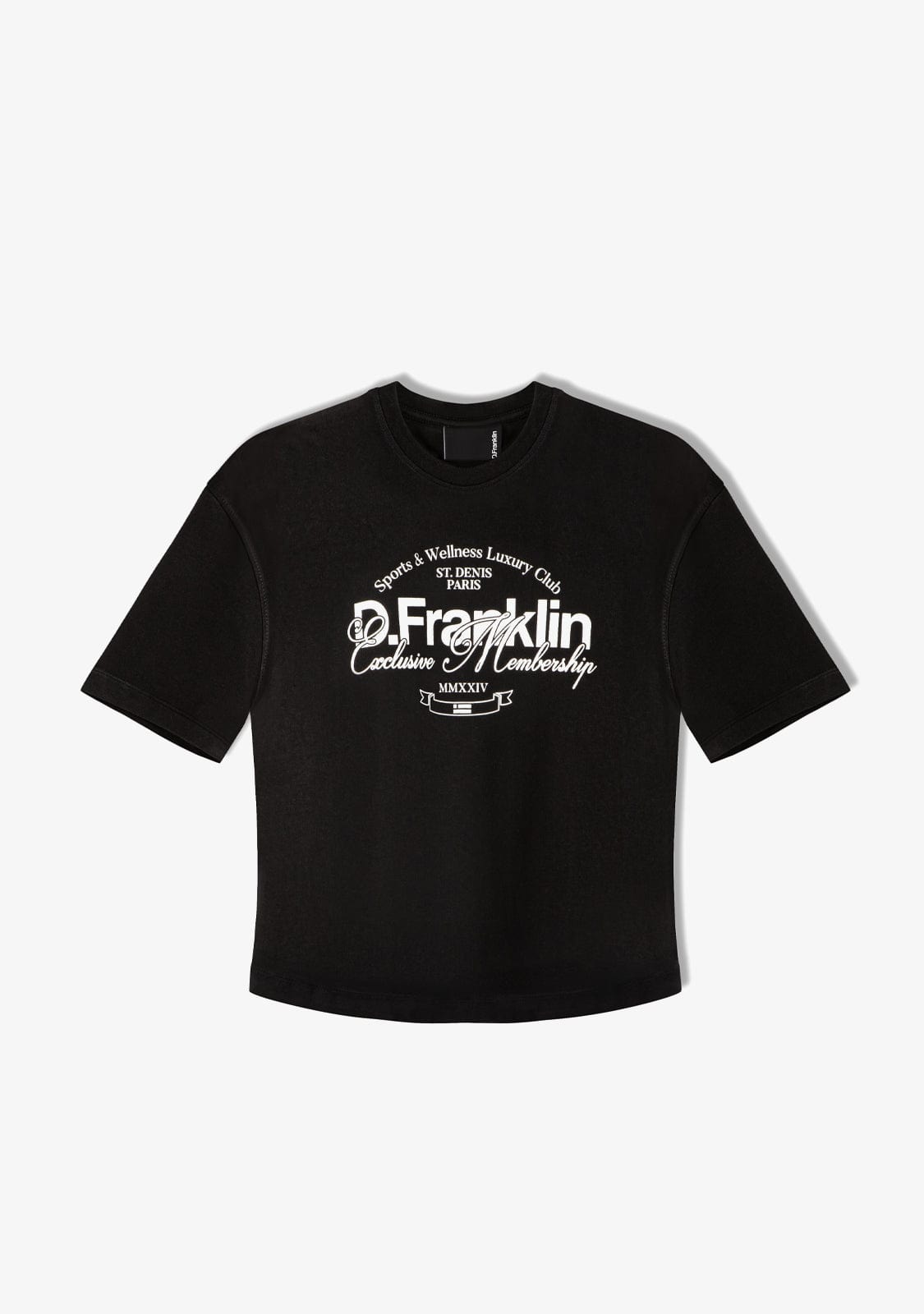 D.franklin St. Denis Club T-Shirt Black / White