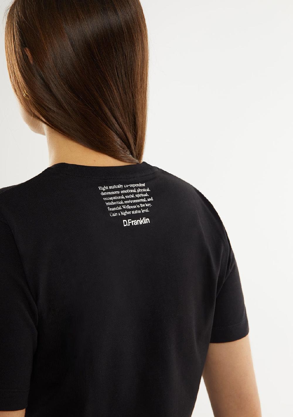 D.franklin St. Denis Club T-Shirt Black / White