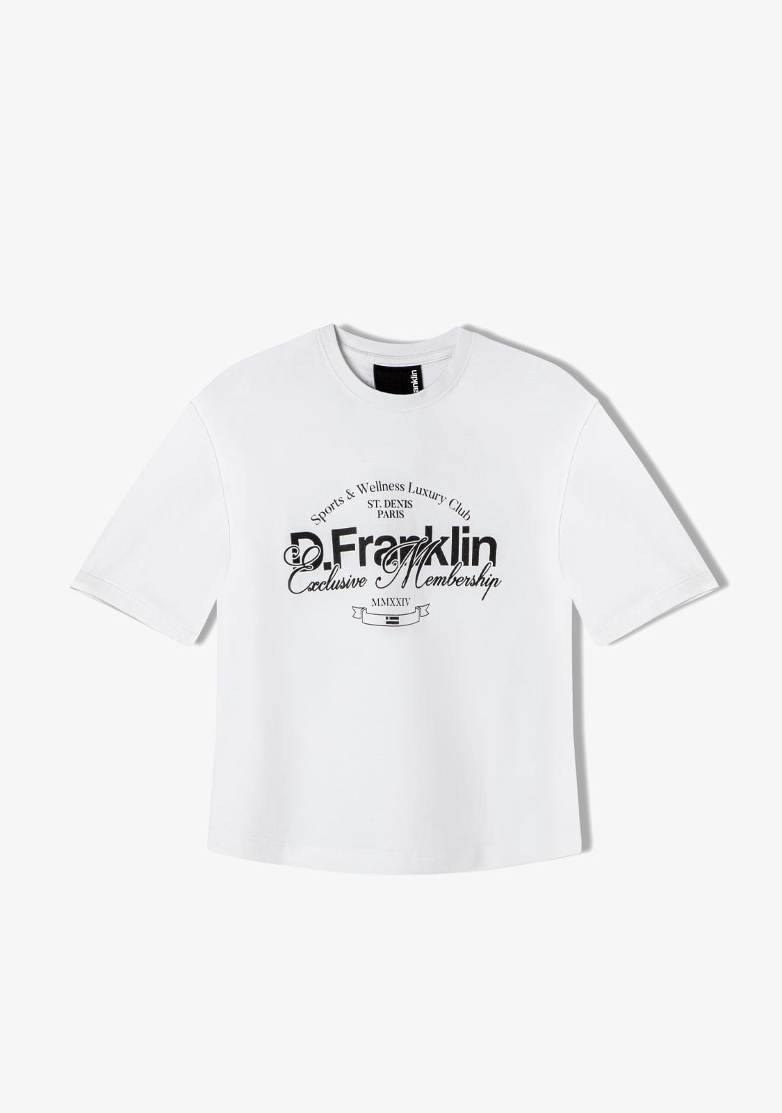 D.franklin St. Denis Club T-Shirt White / Black