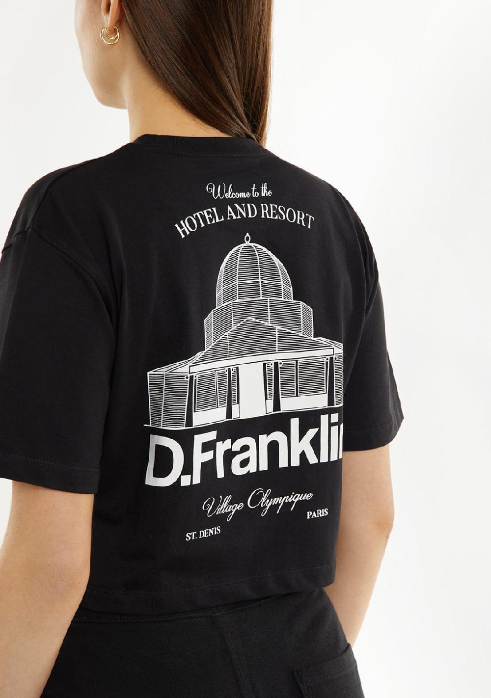 D.franklin St. Denis Cropped T-Shirt Black / White