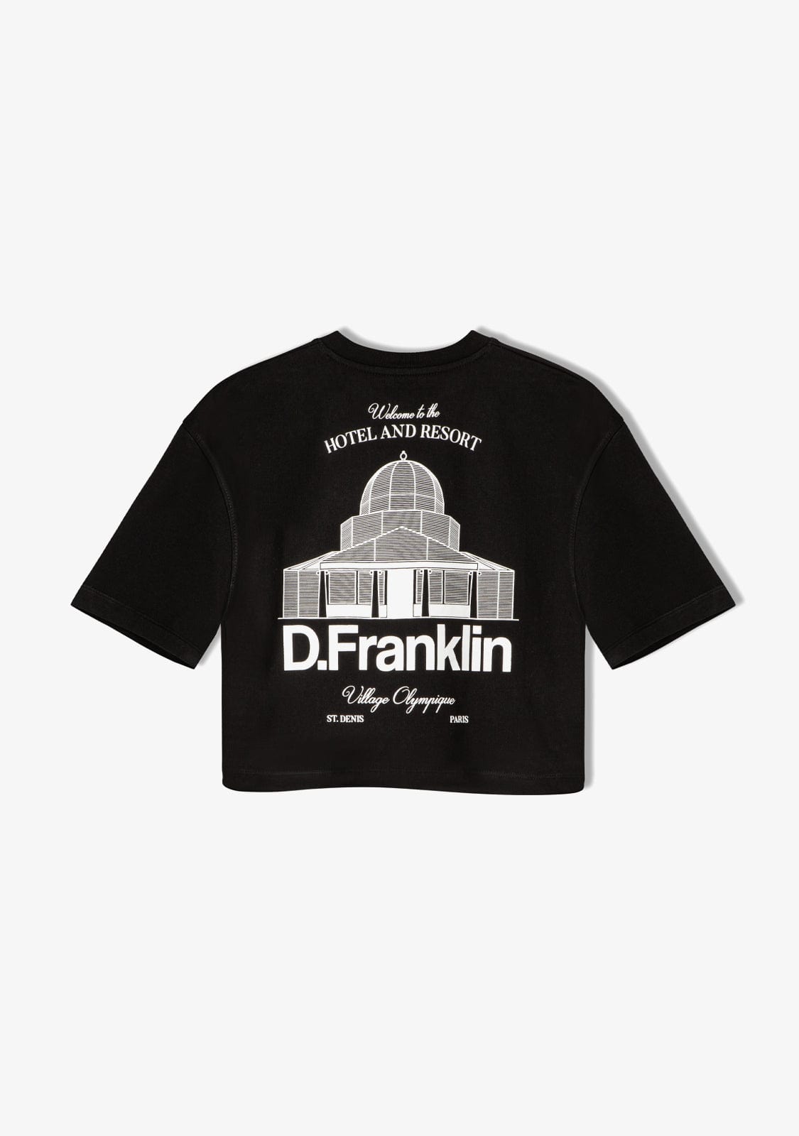 D.franklin St. Denis Cropped T-Shirt Black / White