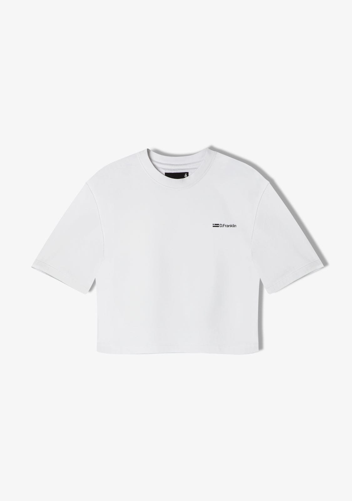 D.franklin St. Denis Cropped T-Shirt White / Black