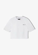 D.franklin St. Denis Cropped T-Shirt White / Black
