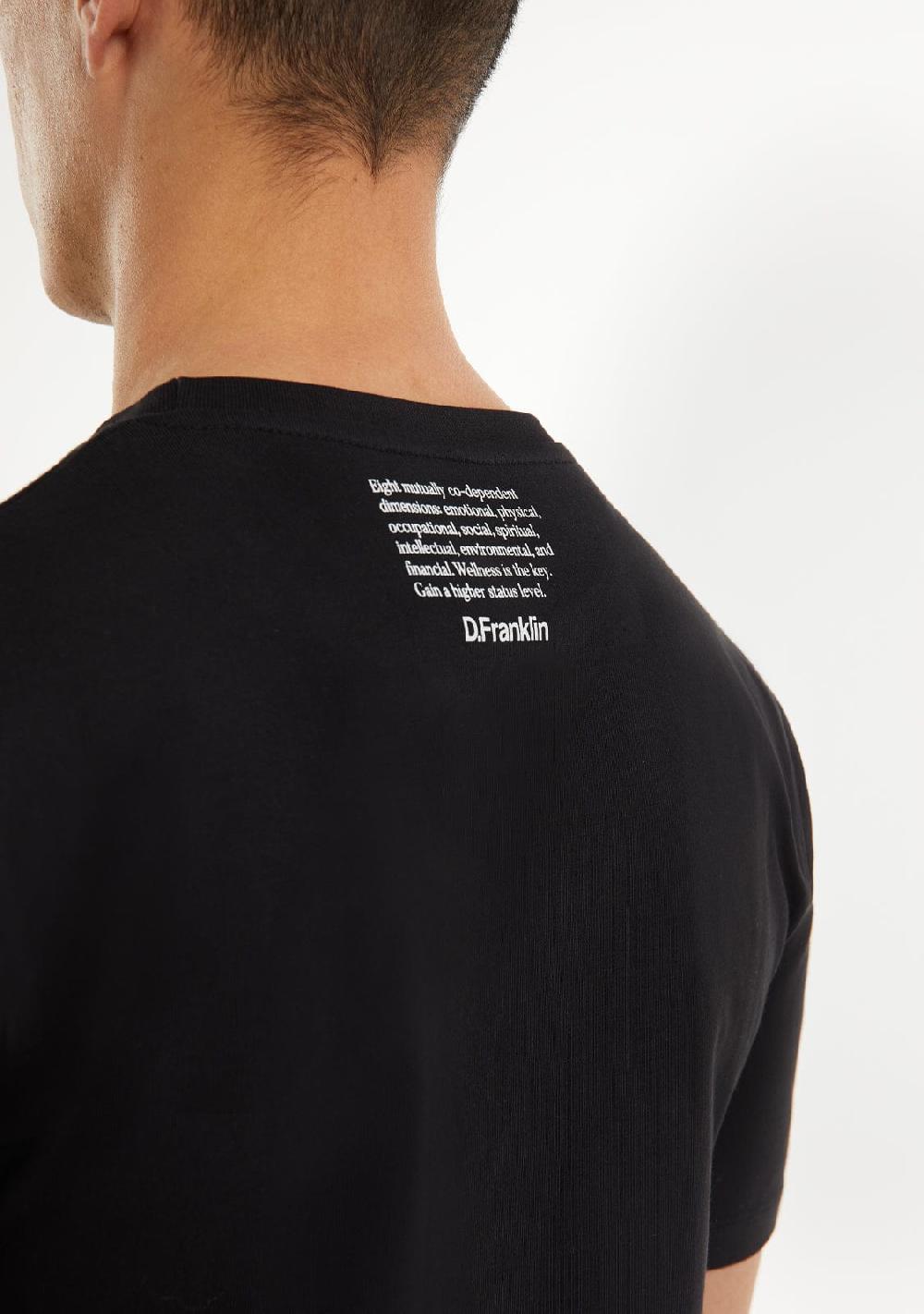 D.franklin St. Denis Village T-Shirt Black / White