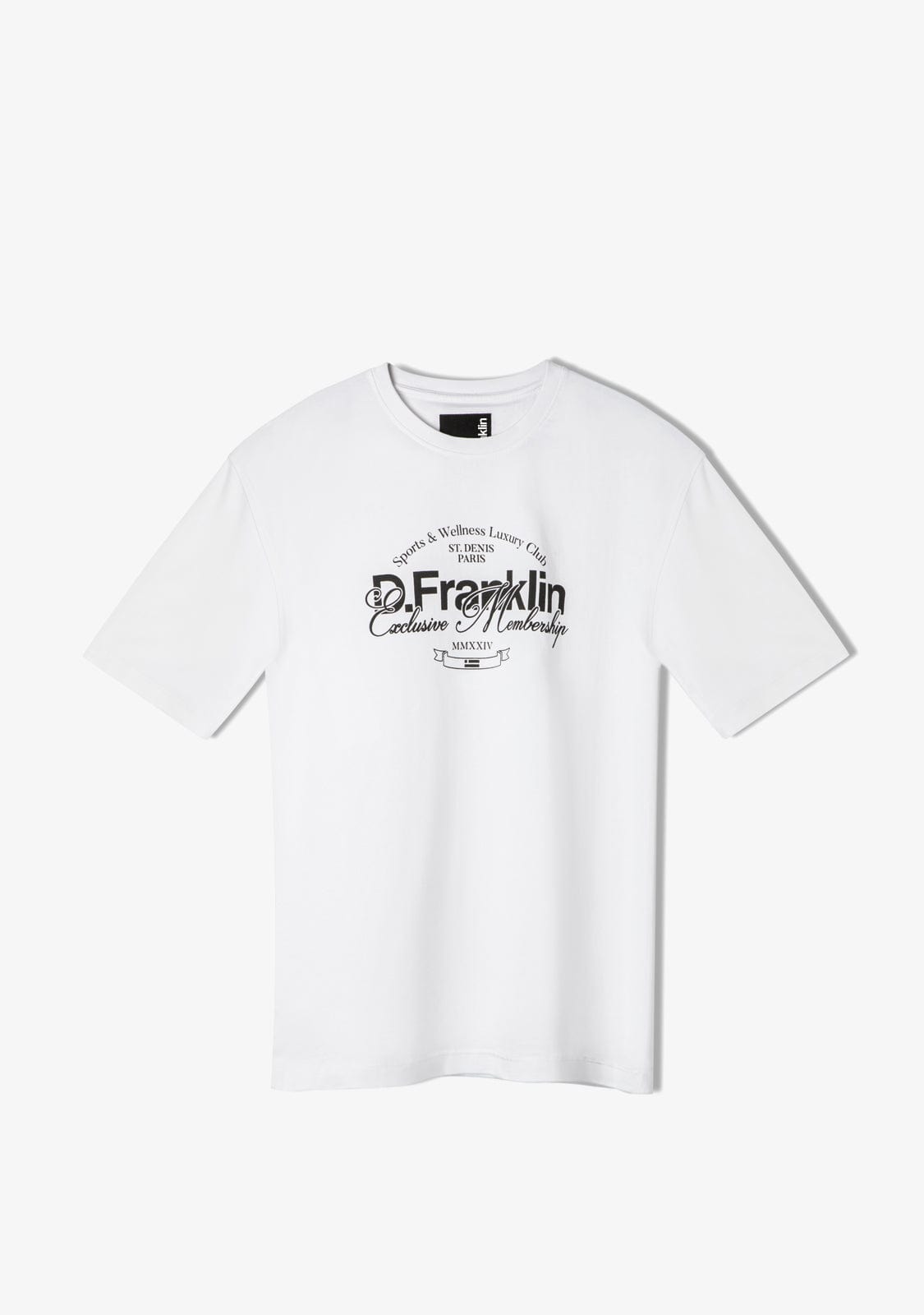 D.franklin St. Denis Village T-Shirt White / Black