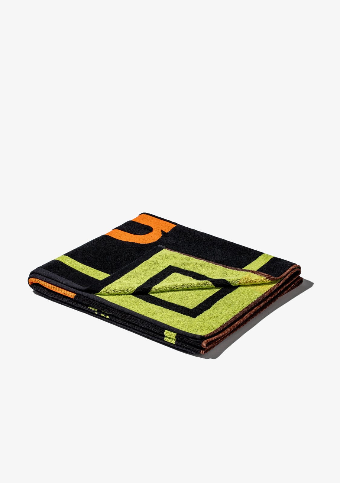 D.franklin Summer Club Jacquard Beach Towel Black